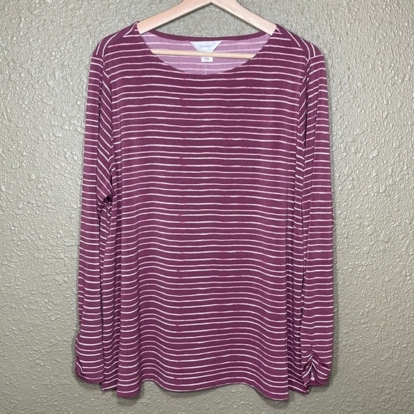 CJ Banks Tops - NWT CJ BANKS Stripe Top